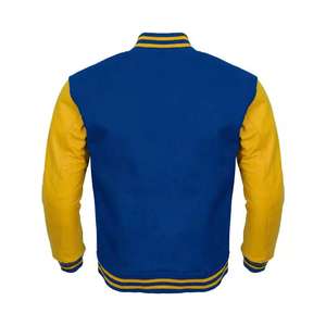 Fabricante Casual logotipo personalizado Unisex bordado de alta calidad Letterman Varsity CollegeBaseballjacket para menDDP envío - Product Image 3