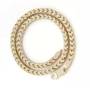 Cadena de diamantes de moissanita de alta calidad D color VVS 3mm 4mm 5mm 6mm collar de oro para hombres y mujeres entrega rápida - Product Image 1