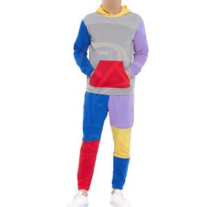 Bloque de color Nuevo producto de moda Venta al por mayor Servicio OEM ODM Ropa activa Buen vendedor Los hombres usan chándales transpirables de gran tamaño - Product Image 1