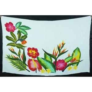 Pareos Hawaianos Pintados a Mano 100% Rayón de Alta Calidad, Ropa de Playa Personalizada al por Mayor, Cubierta para las Islas del Pacífico Asiático HPMU029-01-180 - Product Image 1