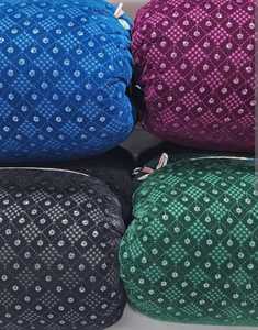 Broderie de tissu de velours de couleur violette avec chemisier dernière conception exclusive de tissu de broderie de tissu de velours en gros - Product Image 6