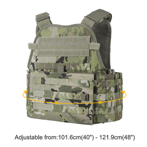 Chaleco Táctico de Camuflaje, Portaplacas Molle, Portaobjetos de Nailon, Liberación Rápida, Ajustable, Equipo de Entrenamiento - Product Image 3