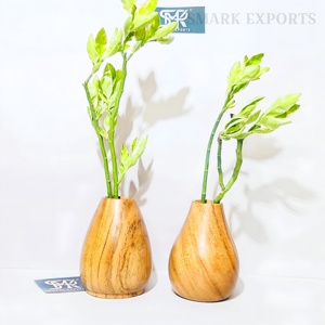 Pot de jardinière en bois durable | Intérieurs modernes rustiques | Décor de jardin parfait pour la maison de fleurs artificielles - Product Image 3