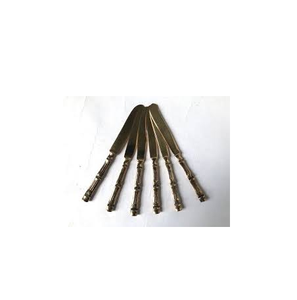 Juego de cuchillos de mantequilla de latón superior de 6 piezas, herramienta de corte de cubiertos con juego de cuchillos, cortador de pan, juego de latón a precio barato - Product Image 6