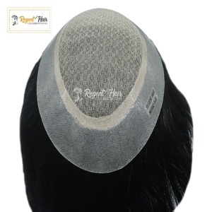 REGENT MIRAZ Tupé de calidad superior para hombre 100% Pelucas y extensiones de cabello humano Trama atada a mano Hecho en Bangladesh - Product Image 3