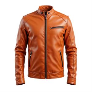 Vêtement de moto, veste en cuir pour homme, veste de motard, design élégant et durable pour la conduite à moto, veste pour homme - Product Image 1