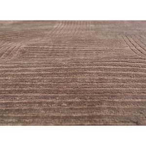 Azalea Beige <b>Brown</b> Hand Knotted <b>Wool</b> Bamboo Silk Rug Geometric Abstract Pattern for Home Hallway Rectangle Shape Aiwb-3061 10mm - Product Image 3