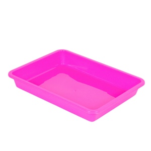 Plateau de cuisine en plastique à rebord haut, rectangulaire, avec bac de récupération des liquides, organisateur de rangement pour restaurant et maison - Product Image 3