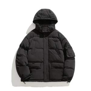 Hip Hop Men Bubble Jacket Custom Made Logo Winter Warm Puffer <b>Vintage</b> Stylish Coats Non Stretch Fabric Jacket Outdoor Wear - Product Image 1