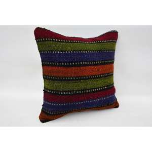 Almohada de lana Bohemia Multicolor de 12x12 pulgadas tejida con mechones portátil para sofá ropa de cama patrón cuadrado Vintage para Navidad - Product Image 2