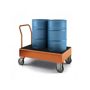 Conteneur roulant industriel robuste 1x200 litres à quatre roues pour le transport de marchandises, idéal pour les magasins, hôtels, outils, personnalisable OEM - Product Image 1