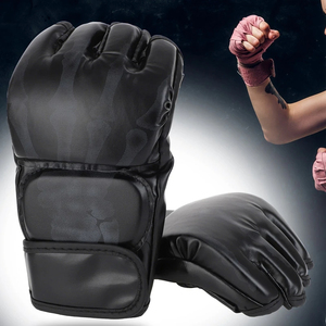PromotionProfessional Boxing Equipment MMA Gants Gants en cuir Punching Boxing PU Gants de boxe - Product Image 5