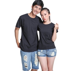 T-shirt unisexe vierge avec mélange de polyester et de coton pour hommes à prix bon marché vente en gros de T-shirt pour hommes avec logo personnalisé de haute qualité - Product Image 4