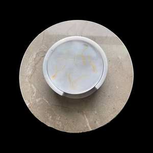 Set Of Marble Resin Coasters Elegant Natural Stone Coasters For Tabletop And Coffee Table - Product Image 3