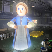 Publicité extérieure personnalisée, poupées gonflables bon marché pour la décoration avec lumière LED