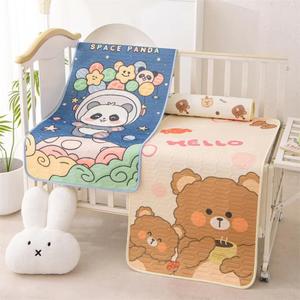 60*120CM almohadilla de <span class=keywords><strong>cuna</strong></span> Protector impermeable <span class=keywords><strong>cuna</strong></span> Beige acolchado <span class=keywords><strong>forros</strong></span> equipados colchones de aire Prottor colchón de cama de bebé - Product Image 1