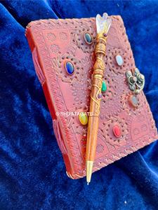 Stylo ange en cristal fabriqué à la main en gros Instrument magique de guérison en bois pour le travail énergétique Reiki Cadeaux spirituels Stylo promotionnel - Product Image 4