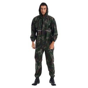 One Piece Waterproof Coveralls Unisex Hooded <b>Raincoat</b> Reflective Suit Protective Working Uniform Waterproof Insulated Coveralls - Product Image 4