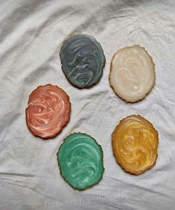 Dessous de verre en résine décorative de haute qualité, accessoires de cuisine pour sous-verres en résine époxy de qualité supérieure, vaisselle - Product Image 3