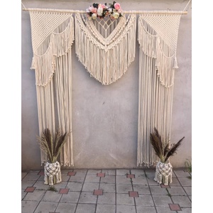 Bohemian Style Wedding Curtain Boho-Inspired <b>Wall</b> <b>Decor</b> for Weddings - Product Image 1