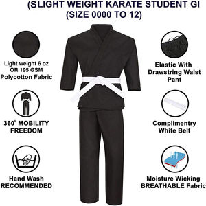 Ropa de artes marciales corte clásico Karate Gi traje uniforme jiu jitsu Kimono 2025 venta superior conjuntos de Karate a precios al por mayor - Product Image 5