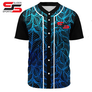 Camiseta Deportiva de Béisbol Juvenil con Botones, Logotipo Personalizado, Impresión por Sublimación Completa, Transpirable, Venta al Por Mayor de Fábrica - Product Image 5