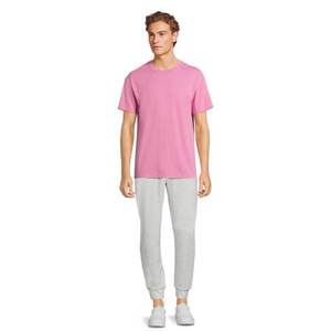 Camisetas de algodón de 300g para hombre, camiseta transpirable holgada de cuello redondo de verano de manga corta para hombre y mujer, Camiseta básica - Product Image 4