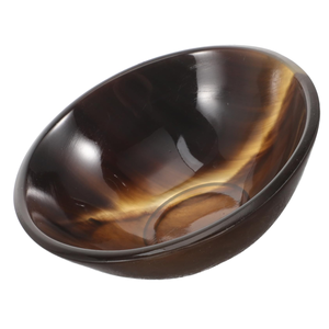 Cuenco de cuerno de búfalo pulido estilo animal moderno, utensilios de cocina de precio económico para decoración del hogar y servicio de alimentos de la India - Product Image 1