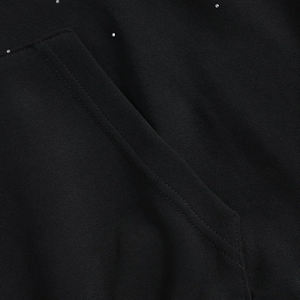 เสื้อฮู้ดแฟชั่นฤดูหนาวสำหรับผู้ชาย ผ้าฝ้าย 100% ซันเฟดวอช สตรีทแวร์ ซิปหน้า พร้อมลายพิมพ์ดิจิทัล ปัก และประดับด้วยคริสตัล - Product Image 5