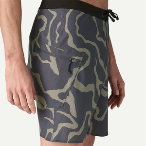 Shorts de bain pour hommes personnalisés, séchage rapide, nouveau style, décontractés, extensibles dans les 4 sens, en polyester, pour la plage et le surf, tissage non tissé pour garçons - Product Image 2