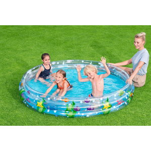 Piscina Inflable Infantil de 183x33 cm, Instalación de Entretenimiento Acuático - Product Image 5