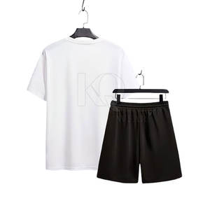Conjunto de Camiseta y Pantalones Cortos Deportivos para Hombre, Ligeros, de Secado Rápido, 100% Algodón, Cómodos, Transpirables, Ideales para el Gimnasio - Product Image 3