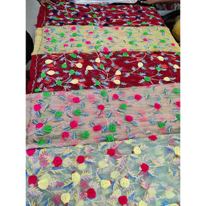 Proveedor al por mayor de telas de red con cuentas ecológicas, tricot no tejido bordado con cuentas para mujeres, para vestido de fiesta para niñas - Product Image 6