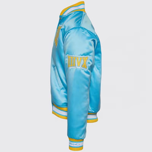 Veste universitaire personnalisée en satin à col montant, nouvelle conception, unisexe pour adultes et jeunes, écologique, vente en gros - Product Image 6