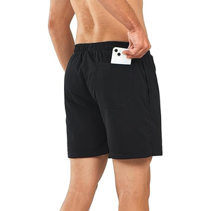 กางเกงขาสั้นซับเหงื่อผ้าฝ้าย100% สำหรับผู้ชาย, กางเกงเอวกลางแห้งเร็วระบายอากาศได้ดีคุณภาพสูง - Product Image 4