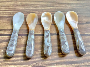 Seashell Spoons for Caviar Service, <b>Table</b> <b>Decor</b> and Culinary <b>Accessories</b> Supplied in Bulk - Product Image 6