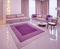 Tapis de chambre d'enfants de luxe de haute qualité tapis tufté à la main personnalisé surdimensionné rose chambre abstraite tapis et ensembles pour salon