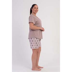 KADIN P.SUPREM BATTAL XXL O YAKA KISA KOL ETEGI OVAL SORT TAKIM - ปูดรา เปมเบ - ปูดรา เปมเบ - Product Image 4