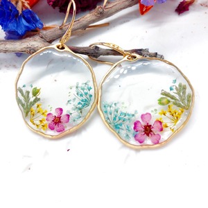 Pendientes de resina epoxi de moda para pendientes llamativos coloridos personalizados, regalo de moda al por menor y suministro al por mayor de joyería - Product Image 1