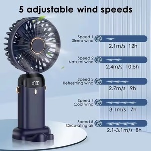 Refroidisseur d'air électrique N15, 5 vitesses, ventilateur turbo pliable à 90°, écran LED, double batterie au lithium, fabrication OEM personnalisée - Product Image 3