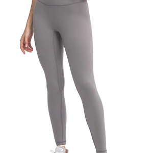 Pantalons de yoga épais à taille haute en viscose/polyester avec poches, effet ventre plat, imperméables, respirants, fermeture à cordon, leggings de yoga - Product Image 1