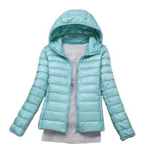 Chaqueta acolchada de algodón tejida de lona ecológica gruesa con capucha delgada cálida para exteriores de invierno más nueva con sombrero desmontable para mujer - Product Image 6