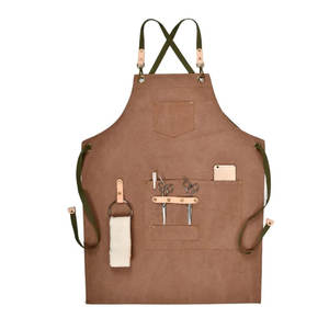 Customized Logo Printed Durable Everyday Use Workwear Barber <b>Apron</b> Adjustable Buckle Fit Professional Barber <b>Apron</b> - Product Image 5