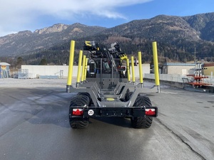 Remolque de registro de máquina forestal aprobado por CE con grúa Remolque de registro de madera resistente - Product Image 6