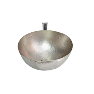 Fregadero de cocina de cobre martillado Lavabo de baño de forma redonda de calidad superior del fabricante In Home Arts - Product Image 4