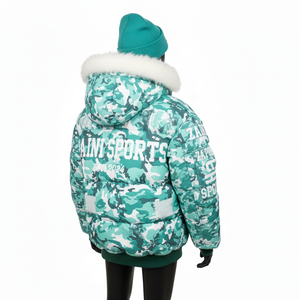 Chaqueta Acolchada de Invierno para Mujer, Tejido de Poliéster de Alta Densidad, Etiqueta Tejida, Paneles Acolchados, Chaqueta Acolchada con Logotipo Personalizado para Mujer - Product Image 5