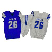 Paquete de Uniforme de Fútbol Americano con Impresión por Sublimación, Camiseta de Compresión, Gorra, Guantes, Bolsas, 100% Poliéster, Secado Rápido