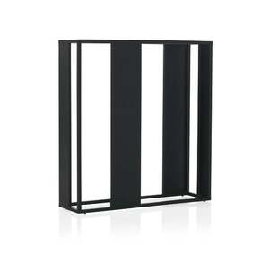 Customized <b>Fire</b> Pit Log Rack in Black Powder-Coated Iron With Durable Design, Perfect for <b>Indoor</b> Home or Restaurant Use - Product Image 5