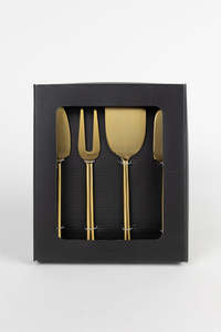 Hot Selling Handmade Luxury Stainless Steel Gold <b>Cheese</b> <b>Knives</b> <b>Set</b> in Best Quality From Indian Manufacturer & Exporter - Product Image 3