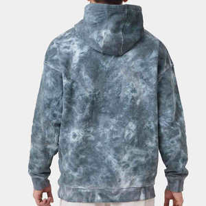 Custom Acid Wash Hoodie Basic Cotton Blended Heavyweight <b>Drop</b> Shoulder Top Quality Acid Wash Hoodie - Product Image 6
